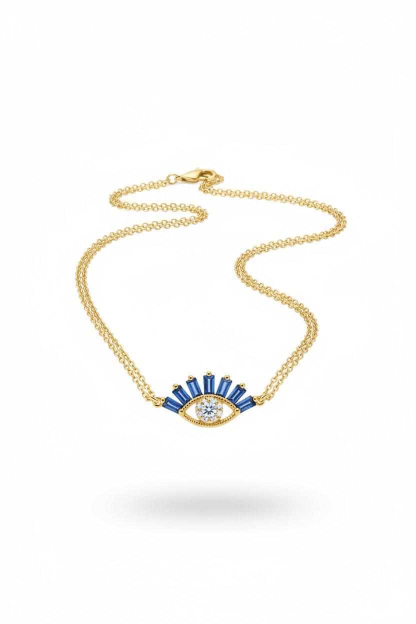گردنبند سوارفسکی (طرح چشم) مهرسان گالری گردنبند سوارفسکی (طرح چشم) - Image 1