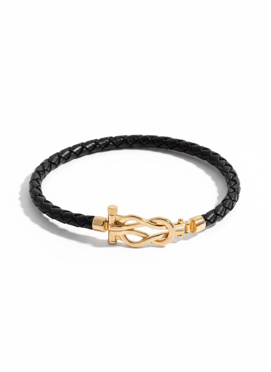 دستبند مهرسان دستبند چرم امگا - Image 1