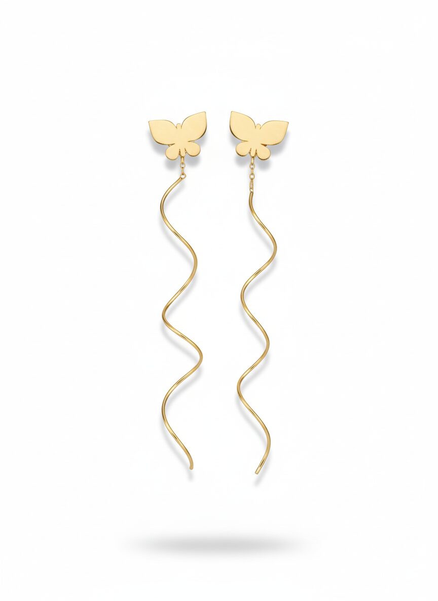 گوشواره کرلی پروانه گوشواره کرلی پروانه - Image 1